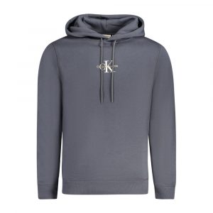 Calvin Klein Blauer Baumwollpullover fĂŒr MĂ€nner