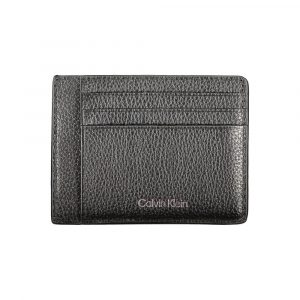 Calvin Klein Schwarzes Leder Portemonnaie