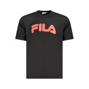 Fila Schwarzes Baumwolle Männer T-Shirt