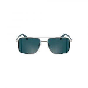 Calvin Klein Graue Metall-Sonnenbrille für Männer