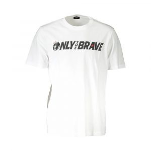 Diesel WeiĂes Baumwolle MĂ€nner T-Shirt