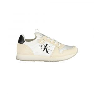 Calvin Klein Weißer Polyester Damen Sneaker