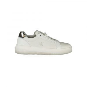 Calvin Klein WeiĂes Polyethylen Damen Sneaker