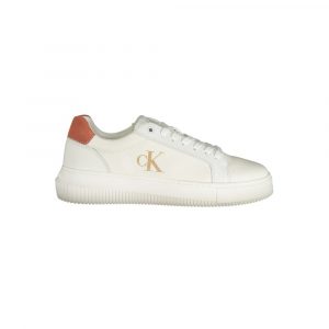 Calvin Klein WeiĂes Polyethylen Damen Sneaker