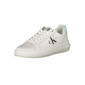 Calvin Klein Weißer Recycelter Polyester Damen Sneaker