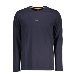 Hugo Boss Blau Baumwolle Männer T-Shirt