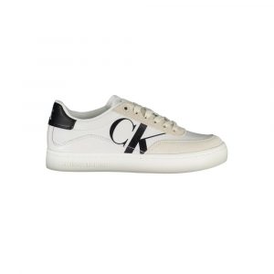 Calvin Klein Sneaker aus weißem Polyester