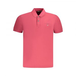 Napapijri Rotes Baumwoll-Poloshirt für Männer