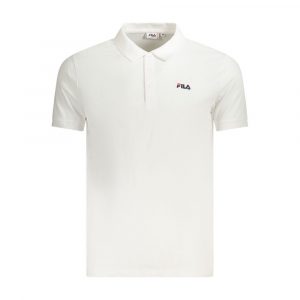 Fila Weißes Baumwoll-Poloshirt für Männer