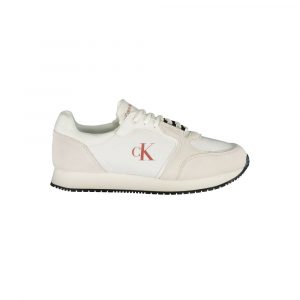 Calvin Klein WeiĂes Leder Herren Sneaker