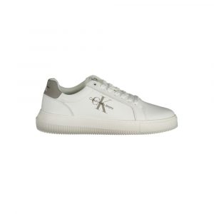 Calvin Klein WeiĂes Leder Herren Sneaker