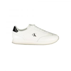Calvin Klein WeiĂes Leder Herren Sneaker