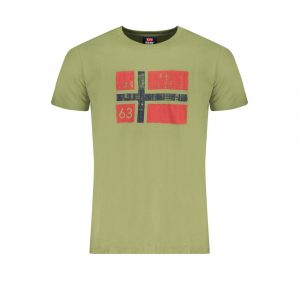 Norway 1963 T-Shirt aus grüner Baumwolle