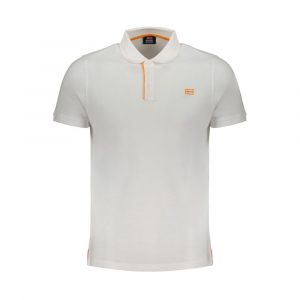 Norway 1963 Weißes Baumwoll-Poloshirt