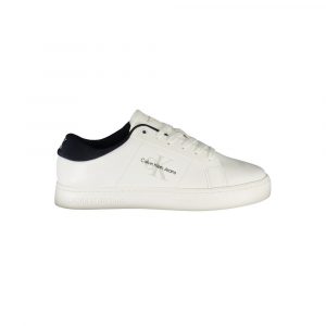Calvin Klein WeiĂes Leder Herren Sneaker