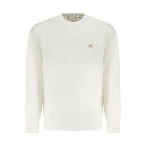 Calvin Klein Weißer Baumwollpullover