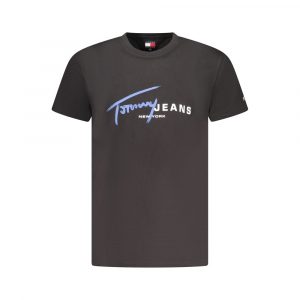 Tommy Hilfiger Schwarzes Baumwolle Männer T-Shirt