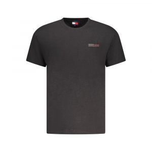 Tommy Hilfiger Schwarzes Baumwolle Männer T-Shirt