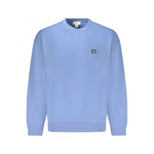 Calvin Klein Blauer Baumwollpullover fĂŒr MĂ€nner