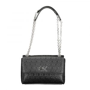 Calvin Klein Schwarze Polyester Handtasche