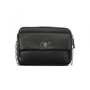 Calvin Klein Schwarze Polyester Handtasche