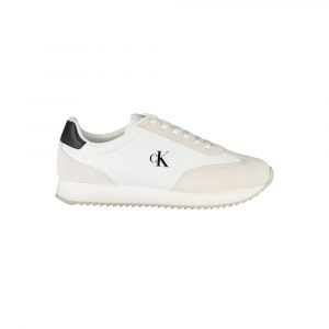 Calvin Klein WeiĂes Leder Herren Sneaker