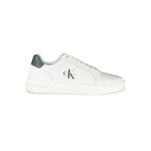 Calvin Klein WeiĂes Leder Herren Sneaker