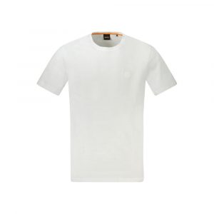 Hugo Boss Weißes Baumwolle Männer T-Shirt