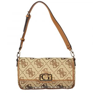 Guess Jeans Beige Polyester Frauen Handtasche
