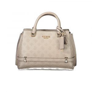 Guess Jeans Beige Polyethylen Frauen Handtasche