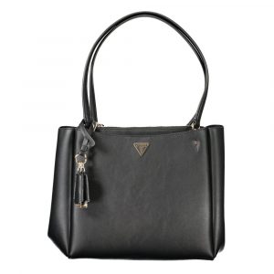 Guess Jeans Schwarz Polyethylen Frauen Handtasche