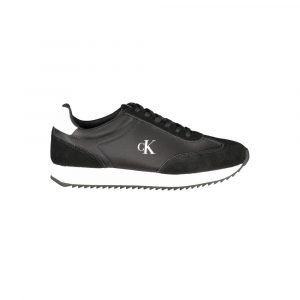 Calvin Klein Schwarzes Leder Damen Sneaker