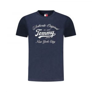 Tommy Hilfiger T-Shirt aus blauer Baumwolle für Frauen