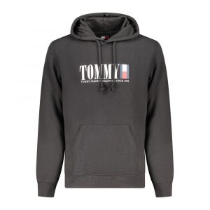 Tommy Hilfiger Schwarzer Baumwollpullover für Männer