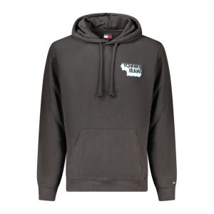 Tommy Hilfiger Schwarzer Baumwoll-Hoodie für Männer