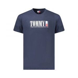 Tommy Hilfiger Blau Baumwolle MĂ€nner T-Shirt