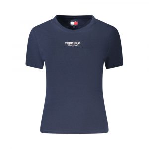 Tommy Hilfiger T-Shirt aus blauer Baumwolle für Frauen