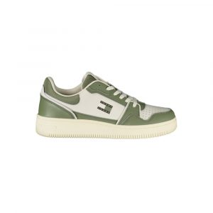 Tommy Hilfiger Grünes Leder Herren Sneaker