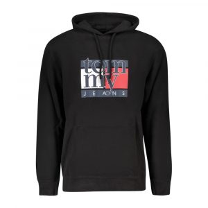 Tommy Hilfiger Schwarzer Baumwollpullover für Männer