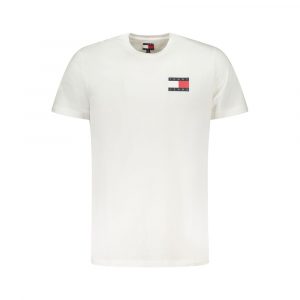 Tommy Hilfiger Weißes Baumwolle Männer T-Shirt