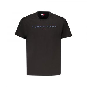 Tommy Hilfiger Schwarzes Baumwolle Männer T-Shirt