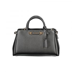 Guess Jeans Schwarz Polyethylen Frauen Handtasche