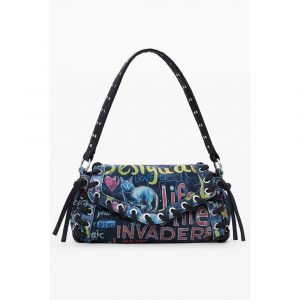 Desigual Blau Baumwolle Frauen Handtasche
