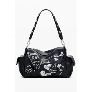 Desigual Schwarz Polyethylen Frauen Handtasche