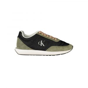 Calvin Klein Schwarzes Leder Damen Sneaker