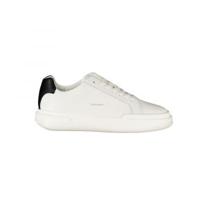 Calvin Klein WeiĂes Leder Herren Sneaker