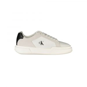 Calvin Klein WeiĂes Leder Herren Sneaker